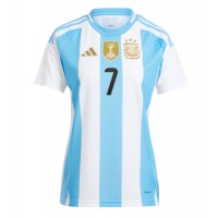 Argentina Rodrigo De Paul #7 Hjemmedrakt Dame Copa America 2024 Kortermet